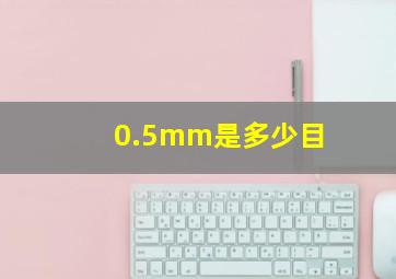 0.5mm是多少目