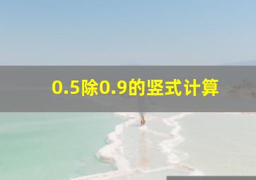 0.5除0.9的竖式计算