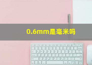 0.6mm是毫米吗