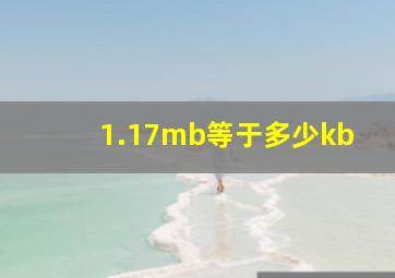 1.17mb等于多少kb