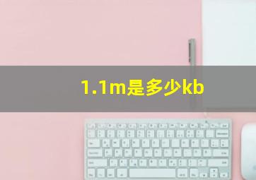 1.1m是多少kb