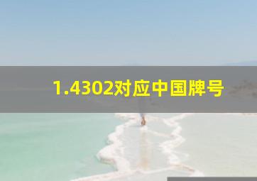 1.4302对应中国牌号