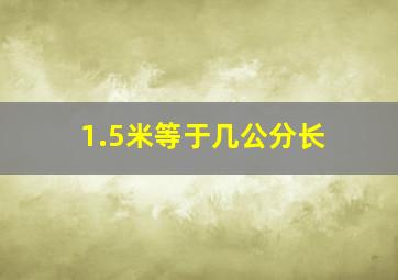 1.5米等于几公分长