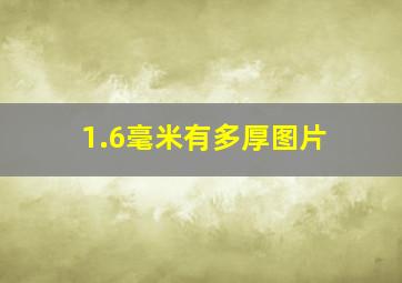 1.6毫米有多厚图片