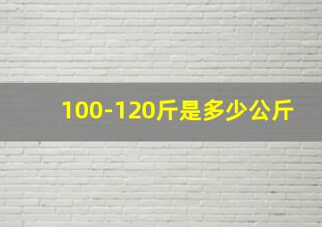 100-120斤是多少公斤