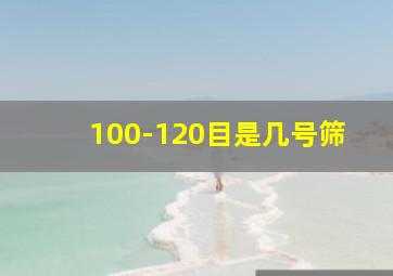 100-120目是几号筛