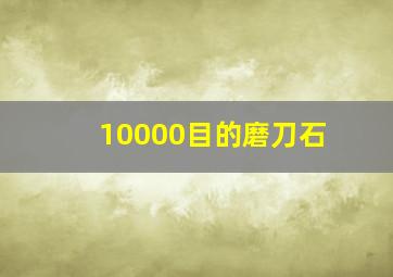 10000目的磨刀石