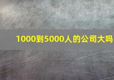 1000到5000人的公司大吗