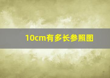 10cm有多长参照图