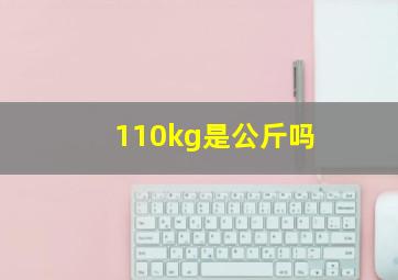 110kg是公斤吗