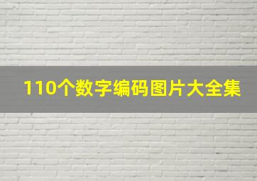 110个数字编码图片大全集