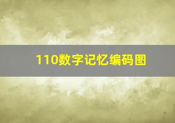 110数字记忆编码图