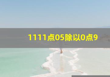 1111点05除以0点9