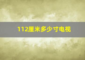 112厘米多少寸电视