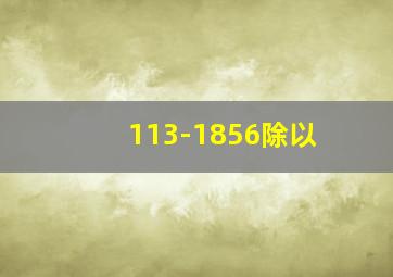 113-1856除以