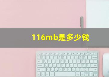 116mb是多少钱