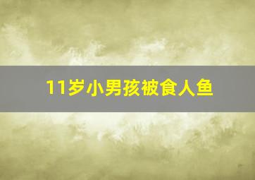 11岁小男孩被食人鱼