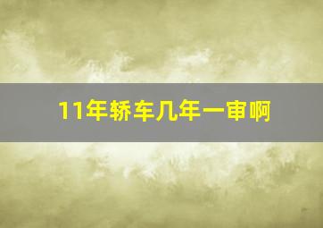 11年轿车几年一审啊