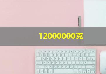 12000000克