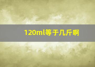 120ml等于几斤啊