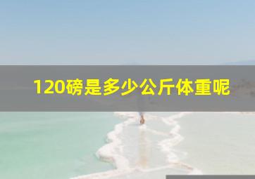 120磅是多少公斤体重呢