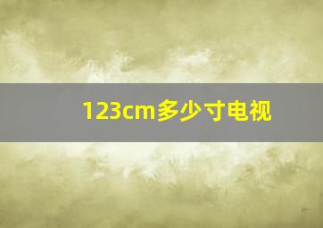 123cm多少寸电视