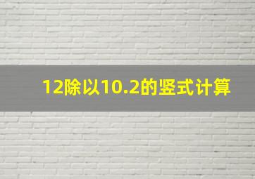 12除以10.2的竖式计算