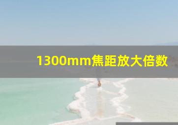 1300mm焦距放大倍数