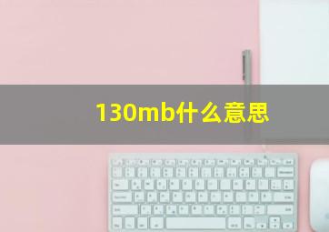 130mb什么意思