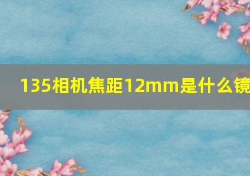 135相机焦距12mm是什么镜头