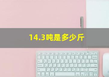 14.3吨是多少斤