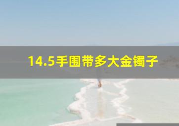 14.5手围带多大金镯子