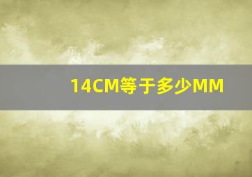 14CM等于多少MM