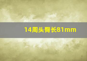 14周头臀长81mm