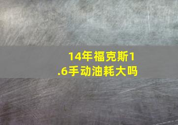 14年福克斯1.6手动油耗大吗