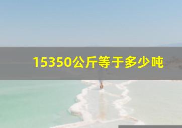 15350公斤等于多少吨