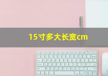 15寸多大长宽cm