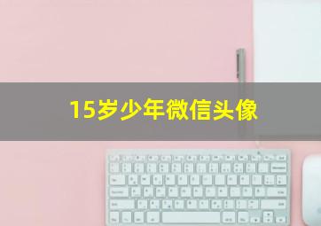 15岁少年微信头像