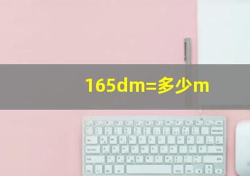 165dm=多少m