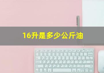 16升是多少公斤油