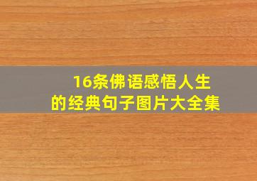 16条佛语感悟人生的经典句子图片大全集