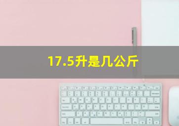 17.5升是几公斤