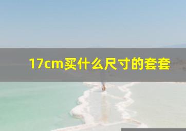 17cm买什么尺寸的套套