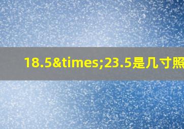 18.5×23.5是几寸照片