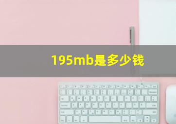 195mb是多少钱