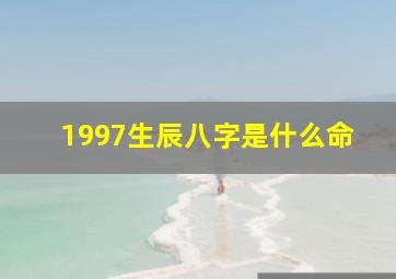 1997生辰八字是什么命