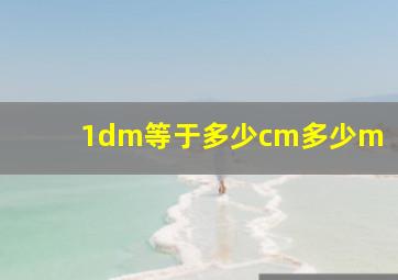 1dm等于多少cm多少m