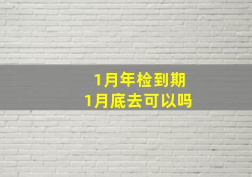 1月年检到期1月底去可以吗