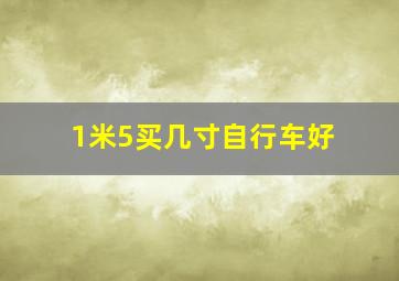 1米5买几寸自行车好