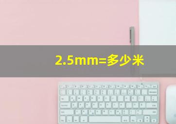 2.5mm=多少米